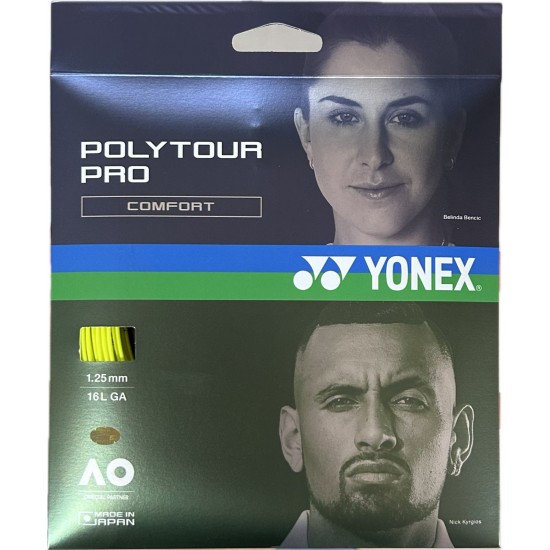 SET DE CORDA YONEX POLYTOUR PRO 1.25 - AMARELO